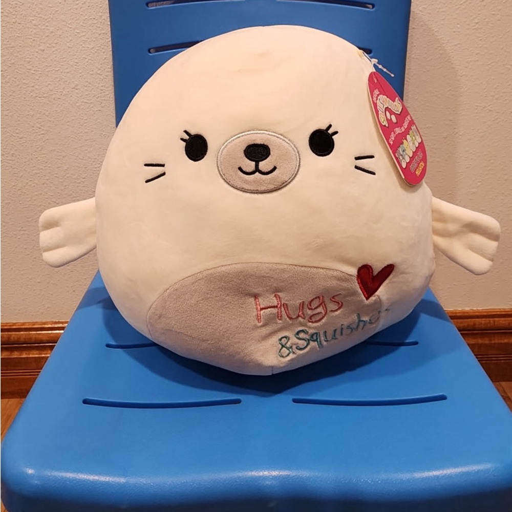 Valentine’s Day Squishmallow Seal